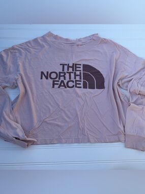 North Face crop long sleeve t-shirt medium
